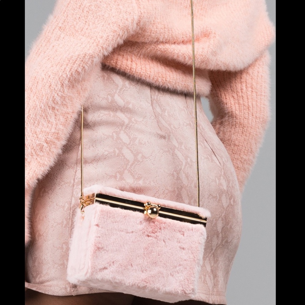 Fur crossbody